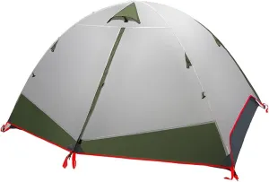 Outdoor Four Seasons Mountaineering Tent Double-Layer Aluminum Pole Windproof Rainproof Camping Portable Tent