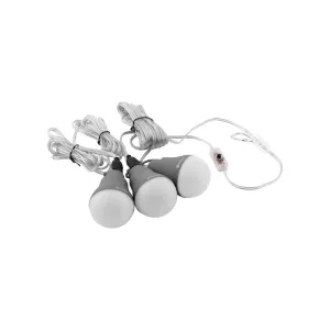 Outwell Epsilon Bulb Set of 3 Tent Awning Lights USB 12V Lighting