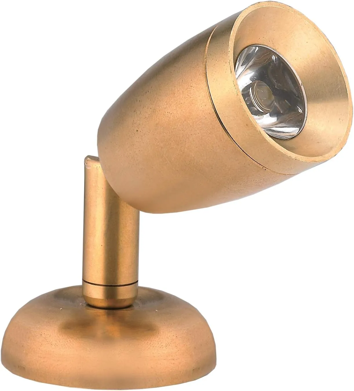 Pactrade Marine RV LED Swivel Reading Light Polished Brass Interior 80 Lumens On Just 1.2W