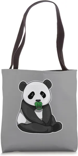Panda Pacifier Tote Bag