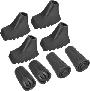 PATIKIL Trekking Pole Tips Accessories Set, 8 Pack Hiking Stick Tip Protectors Cap Ends for Outdoor Climbing Ski Poles