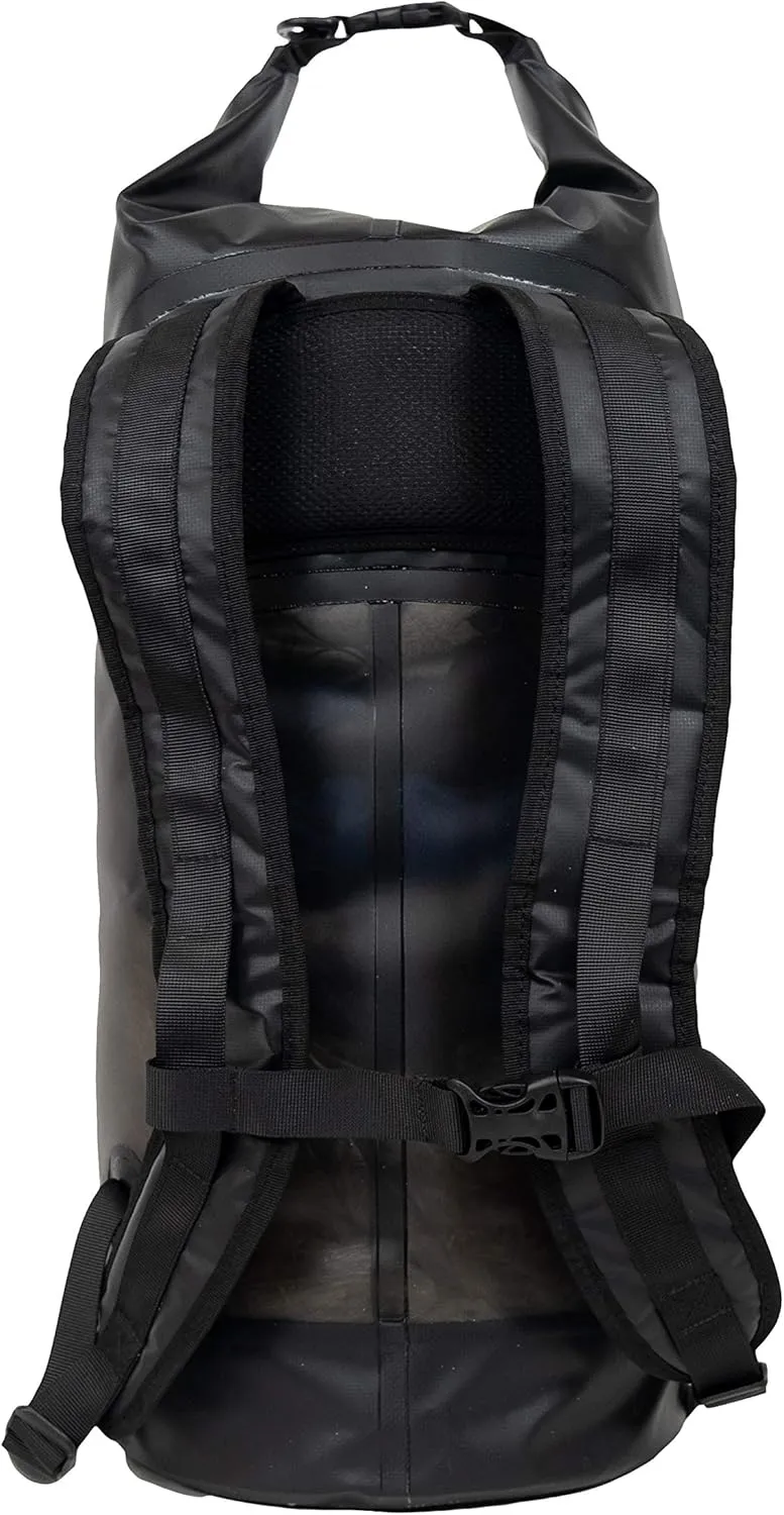 Pelican ExoDry Drybag 10L/20L/30L - Waterproof - Shoulder Strap - Thick & Lightweight - Roll Top Dry Compression - Keeps Gear Dry for Kayaking, Beach, Rafting and Fishing - Black