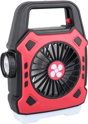 Personals Desk Fan For Rechargeable Battery Operated Tent Fan & Handle Fan With LED Light