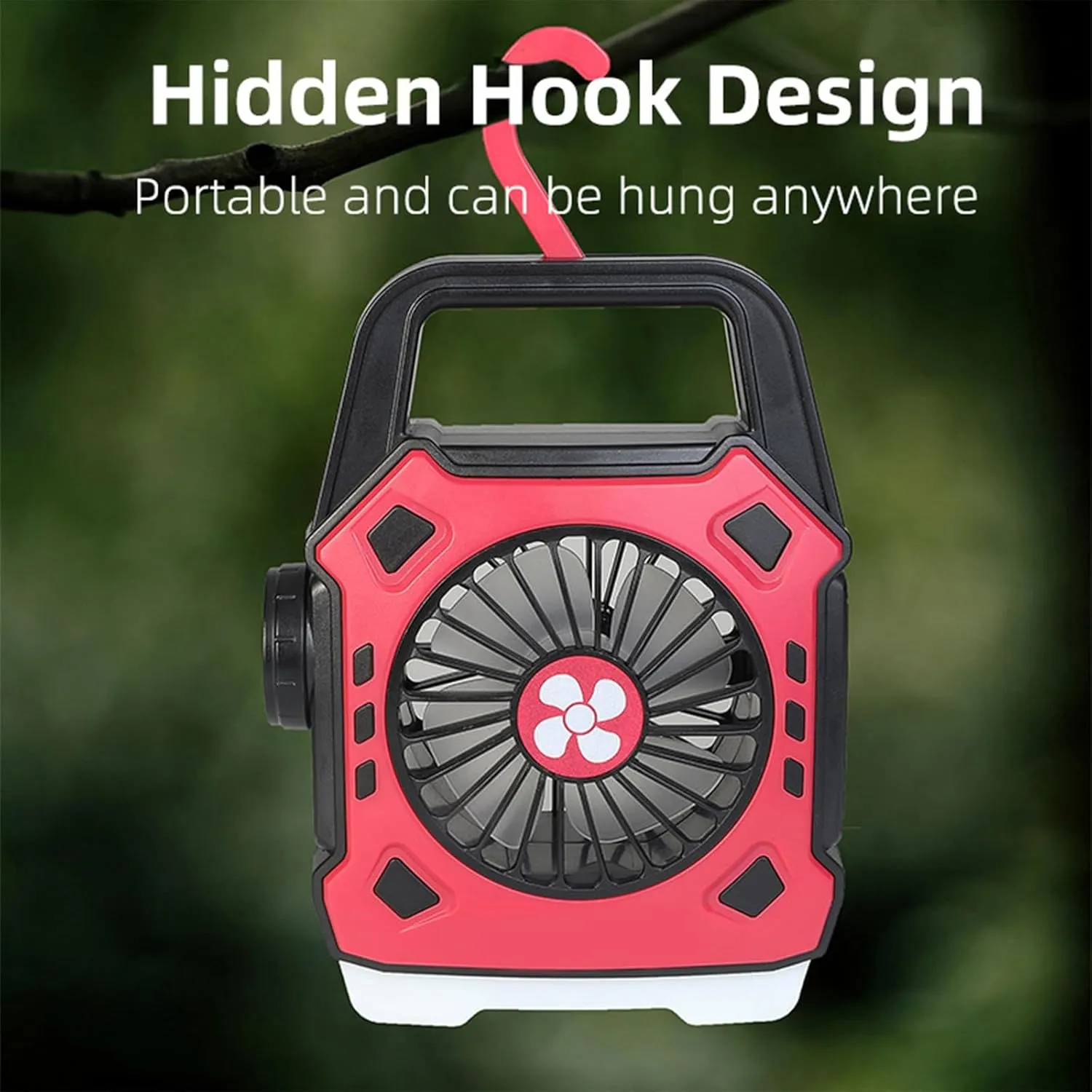 Personals Desk Fan For Rechargeable Battery Operated Tent Fan & Handle Fan With LED Light