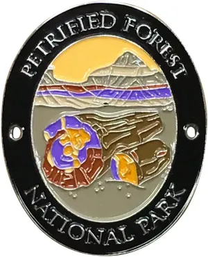 Petrified Forest National Park Walking Hiking Stick Medallion - Arizona