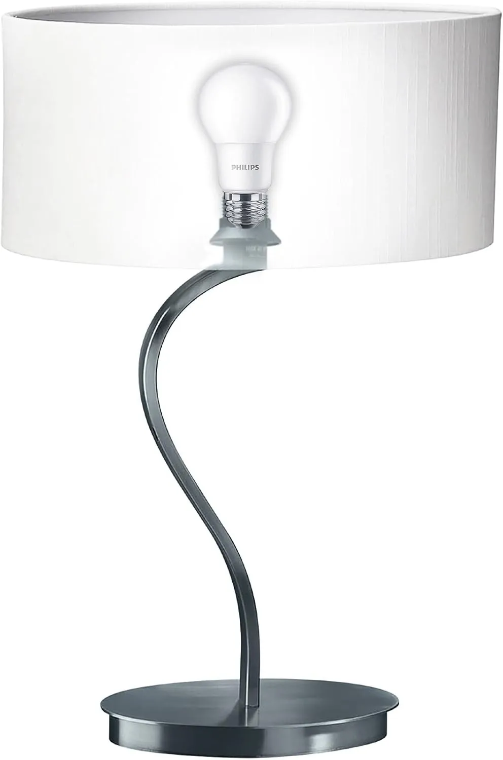 Philips LED Non-Dimmable A19 Frosted Light Bulb: 800-Lumen, 5000-Kelvin, 9-Watt (60-Watt Equivalent), E26 Base, Daylight, 4-Pack,455600