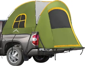 Pickup Truck Tent, Waterproof PU2000mm Double Layer for 5.5-6.0 FT Truck Bed, Portable Bed Tent for Camping, Green