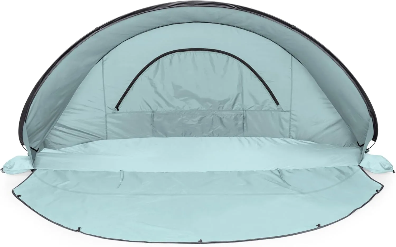PICNIC TIME Manta Portable Beach Tent, Pop Up Tent, Beach Sun Shelter Pop Up, Beach Umbrella (Light Blue)