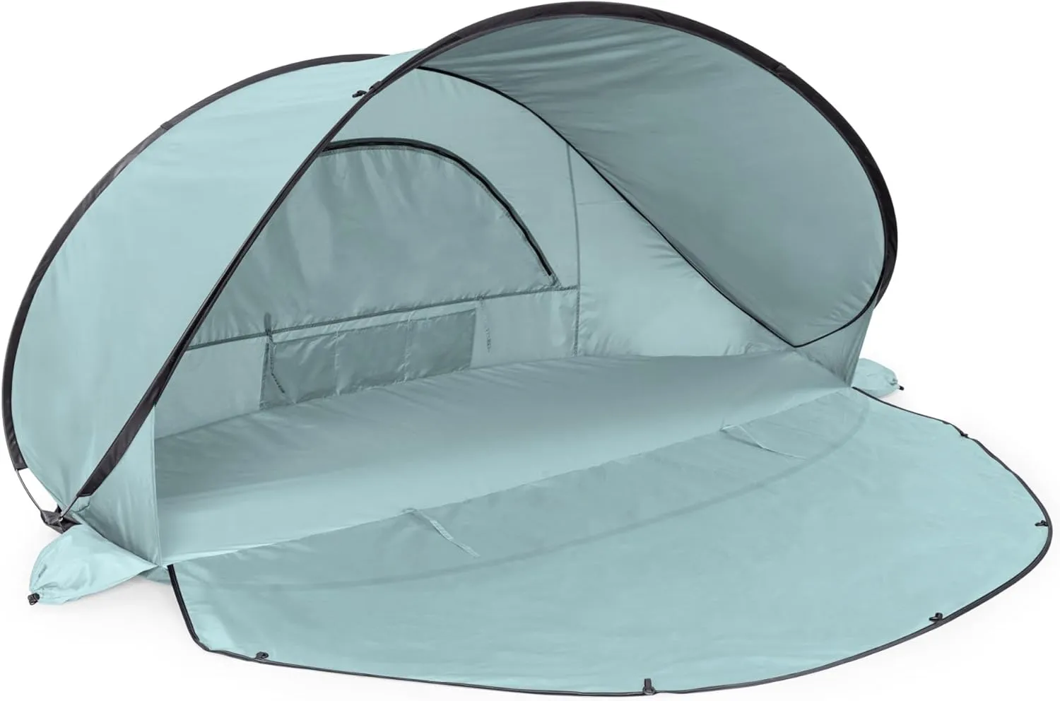 PICNIC TIME Manta Portable Beach Tent, Pop Up Tent, Beach Sun Shelter Pop Up, Beach Umbrella (Light Blue)