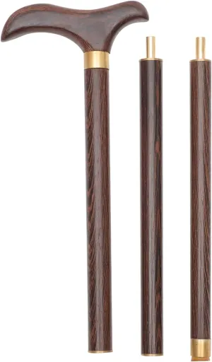 Pole Trekking Walking Cane Hiking Stick Wooden Camping Mountaineering Outdoor Portable Detachable Poles Sticks Alpenstock Wood