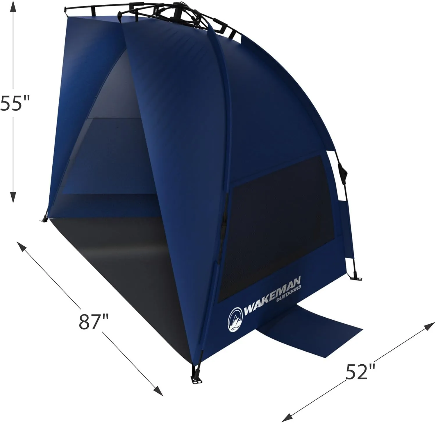 Pop-Up Beach Tents - Instant Shade Canopies with UV Protection, Water and Wind-Resistance, Perfect for Sun and Camping by Wakeman Outdoors