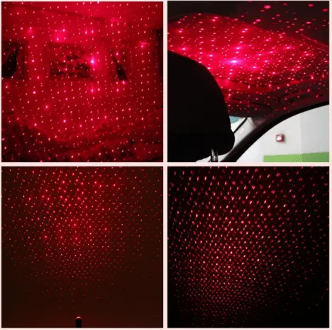 Portable Car Starry Laser USB Projector
