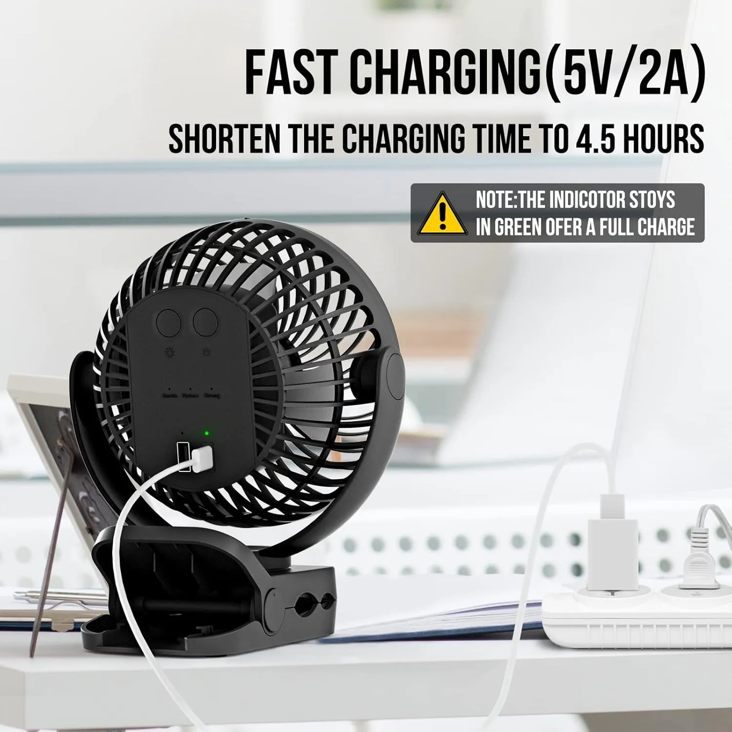 Portable Fan - 65H 12000mAh Tent Fans for Camping - Camping Fan Rechargeable with Output Ports, Battery Powered Fan with Hanging Hook, Camping Fans for Tents, Rechargable Fan for Camping-Black