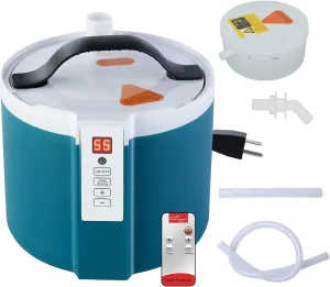 Portable Sauna Steamer Pot 1.6L, Stainless Steel Steam Generator for Saunas Home Spa Fumigation Steam Machine for Body Detox with Remote Control, New Anti-riot Device (110V, US Plug)