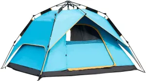 Portable Tent,Family Tent,Pop Up Tents,Outdoor Camping,for 1-4 Person Automatic Opening Double Layer Tent