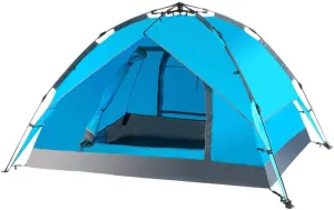 Portable Tent,Outdoor Tent,Double Layer Automatic Instant Setup Camping Tent 3-4 Person Family Tent Waterproof Foldable Tent for Hiking Travel