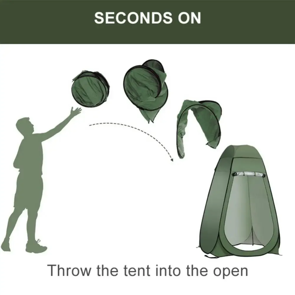 Portable Waterproof Anti-UV Shower Tent - Beach, Camping, and Hiking Privacy Shelter