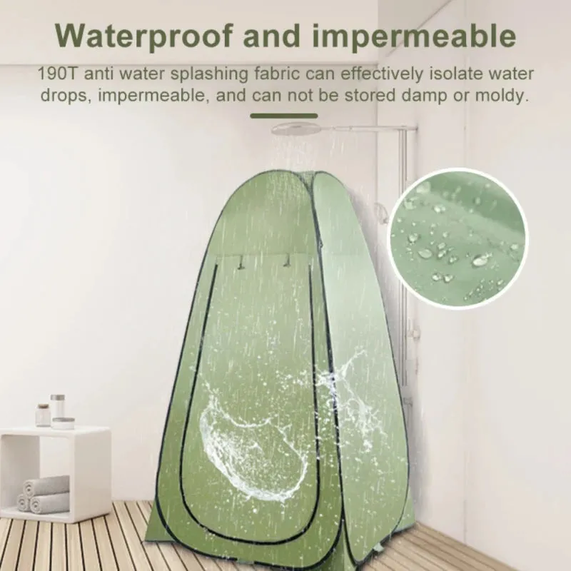 Portable Waterproof Anti-UV Shower Tent - Beach, Camping, and Hiking Privacy Shelter