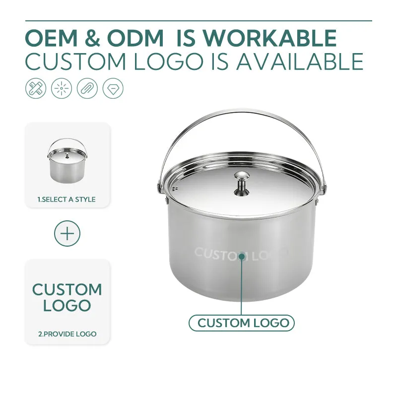 Pot 5-star customer support CC-24 Stock Campingmoon High-end design 5.9L