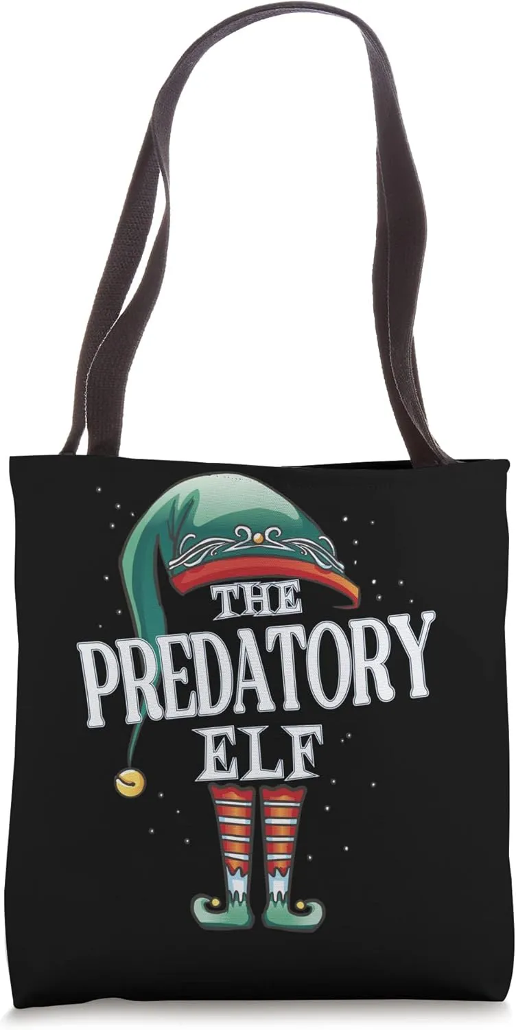 Predatory Elf Christmas Group Xmas Pajama Party Tote Bag