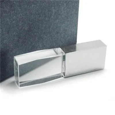 Premium Crystal USB Memory Drive with LED Light