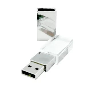 Premium Crystal USB Memory Drive with LED Light