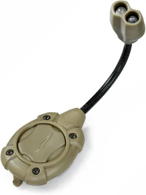 Princeton Tec Point MPLS II 10 Lumen Ultrabright IR/White LED Light, Universal Mounting System for Hardhats and Flexi-Neck Design, Essential for Law Enforcement, Military, and Trade Work, Olive Drab