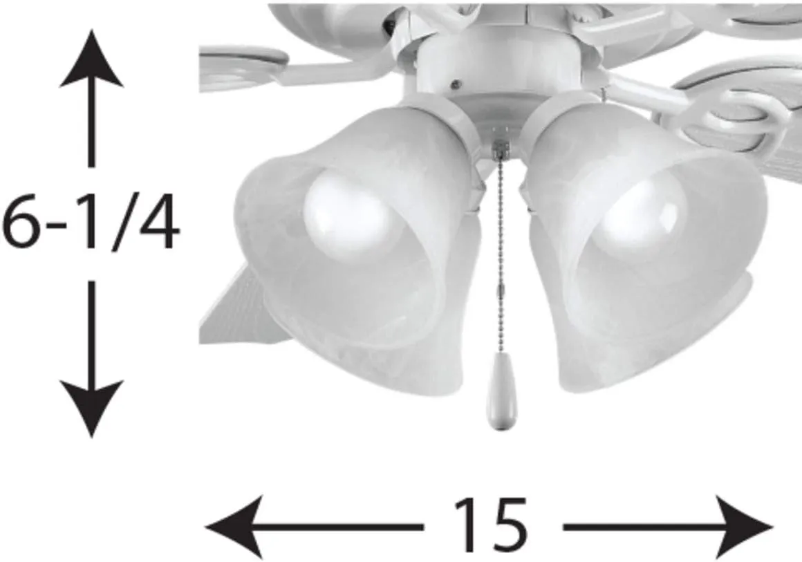 Progress Lighting P2610-30WB AirPro Ceiling -Light kit, White
