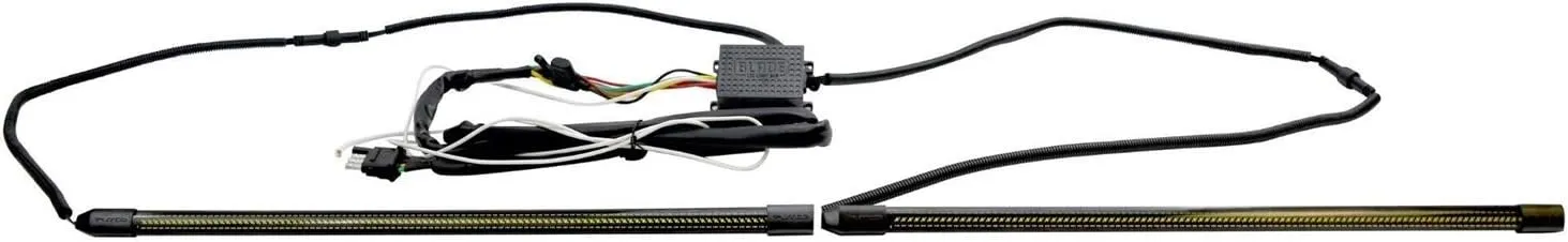 Putco 92010-18 Universal 18" x2 (Pair) Red Blade LED Light Bars designed for 2019  RAM 1500 and Jeep Wrangler JK/JL
