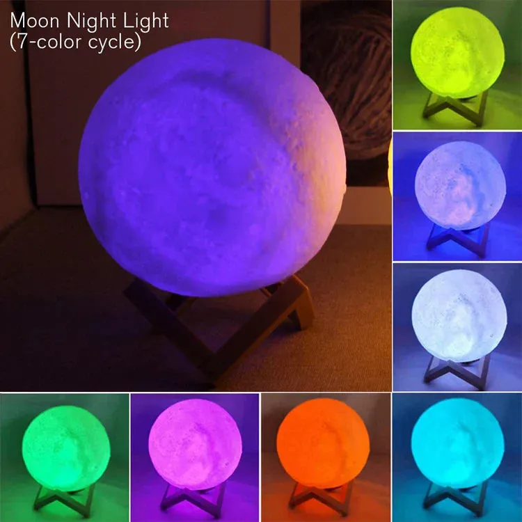 Pzsunly Galaxy Lamp LED Light Trackable Night Friendly assistance Moon