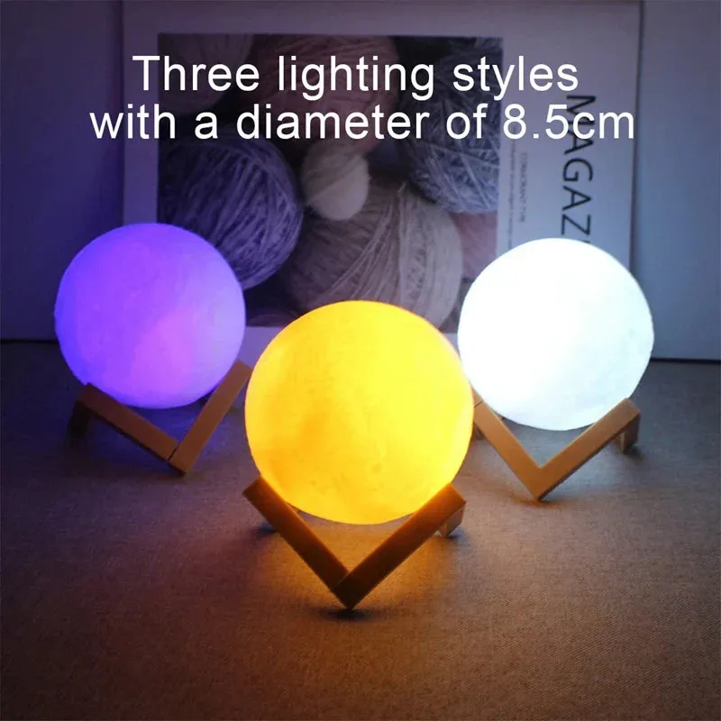 Pzsunly Galaxy Lamp LED Light Trackable Night Friendly assistance Moon