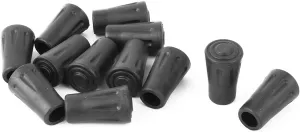 Qtqgoitem Rubber Outdoor Hiking Tip Protector Trekking Pole Cover Cap 12pcs Black (model: 60a 0e7 abf ec5 860)