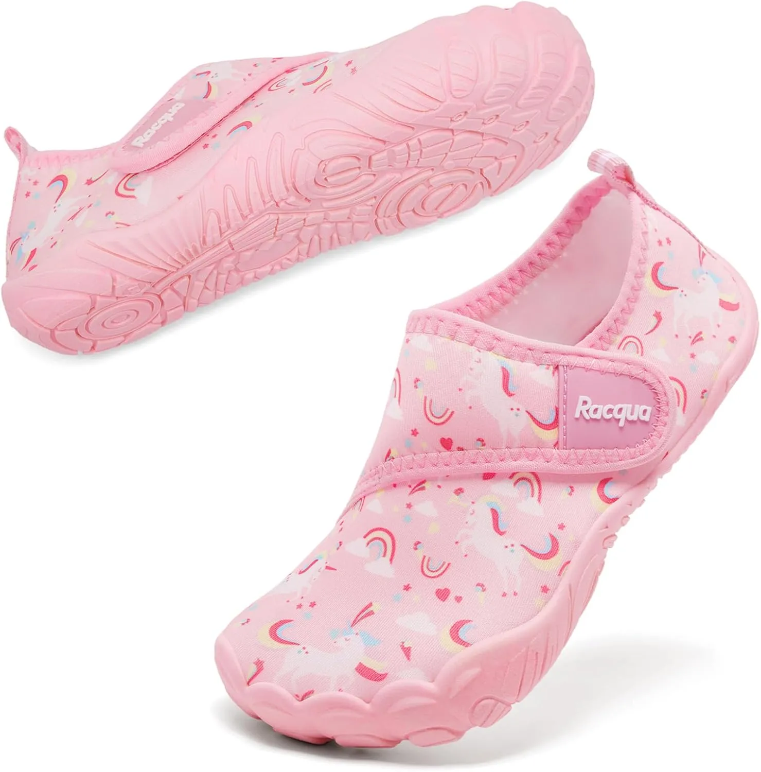 Racqua Boy's Girl's Kids Water Shoes Quick Dry Barefoot Swim Aqua Lightweight Sport Shoes(Little Kid/Big Kid)