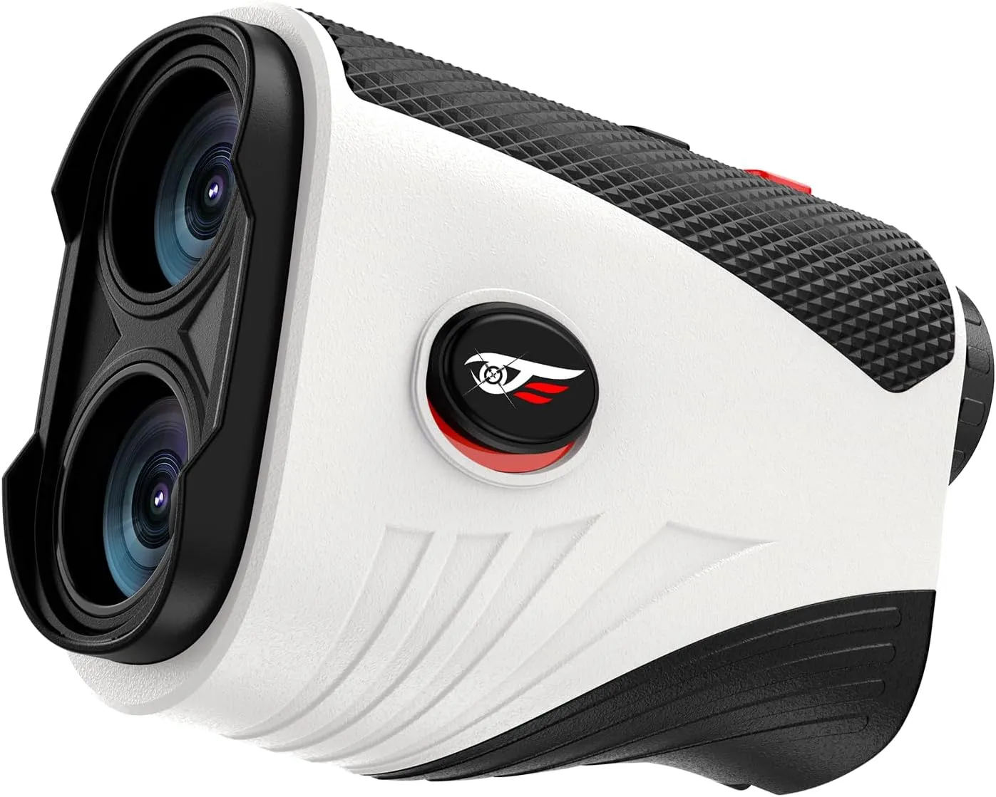 Range Finders Golf,1200 Yards Laser Golf Rangefinder with Slope,7X Magnification,IP54 Waterproof,Rechargeable Battery Magnetic Strip Laser Rangefinders,Pin Flag Pole Lock(Pearl White)