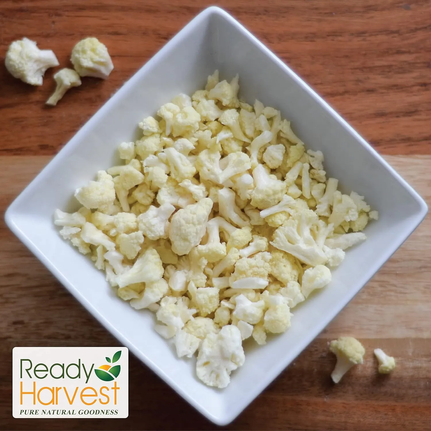 Ready Harvest Freeze-Dried Whole Foods for Emergency Food Storage, Camping Supplies, and Survival Kits | Sealed Fresh in #10 Can | 25-Year Shelf Life | 6 Cans | Cauliflower
