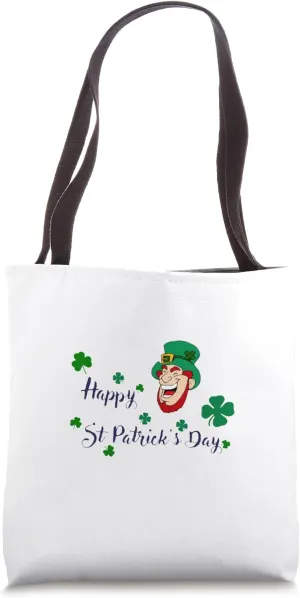 Reality Glitch Men's Happy St Patrick's Day Tote Bag