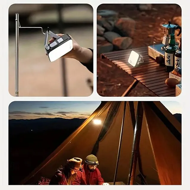 Rechargeable LED Camping Lamp Strip String Lights Atmosphere  Waterproof Recyclable Light Belt Outdoor Garden Decoration Lamp for Tent Room
