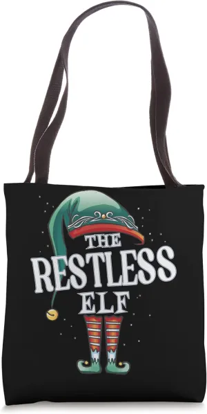 Restless Elf Christmas Group Xmas Pajama Party Tote Bag
