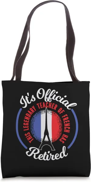 Retiring French Teacher, Retirement Gift Tote Bag