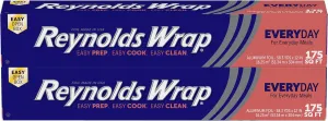 Reynolds Wrap Standard Aluminum Foil, 2 boxes of 175 Square Feet (350 Total)