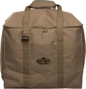 Rig'Em Right Waterfowl Deluxe 6-Slot Lesser Decoy Duck Hunting Bag with Padded Protection and Large Bottom Drains (6-Slot, Brown)