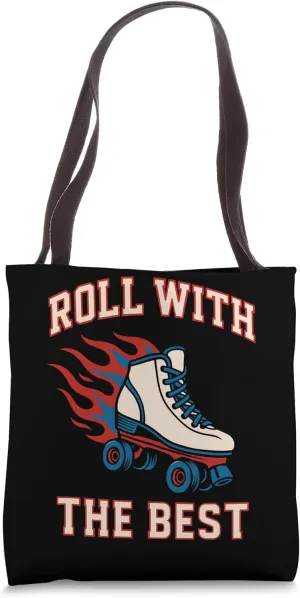 Roller Rink Crew Retro Skate Disco Vibes Rink Life Skating Tote Bag
