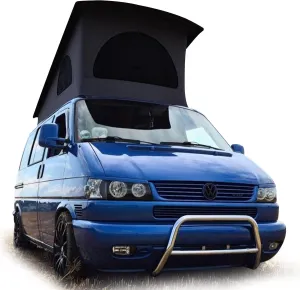 Roof Top Tent Camping 3 Window Roof Tent Pop Top Camper Canvas Compatible with VW T4 Eurovan Weekender Short Wheel Based SWB Camper - 2 Person Rooftop Tents