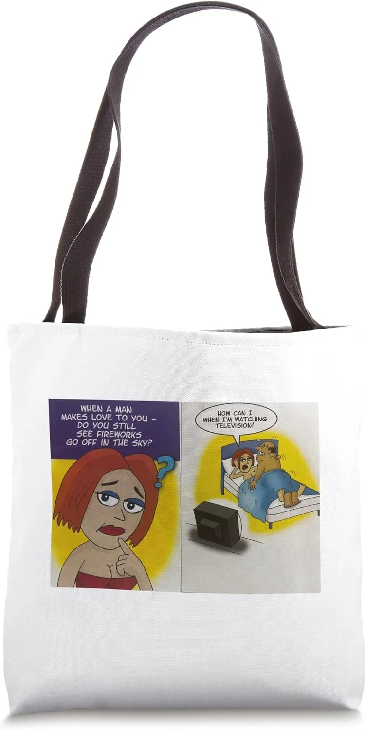 Rusty Warren Naughty Card No Had Enough design Tote Bag