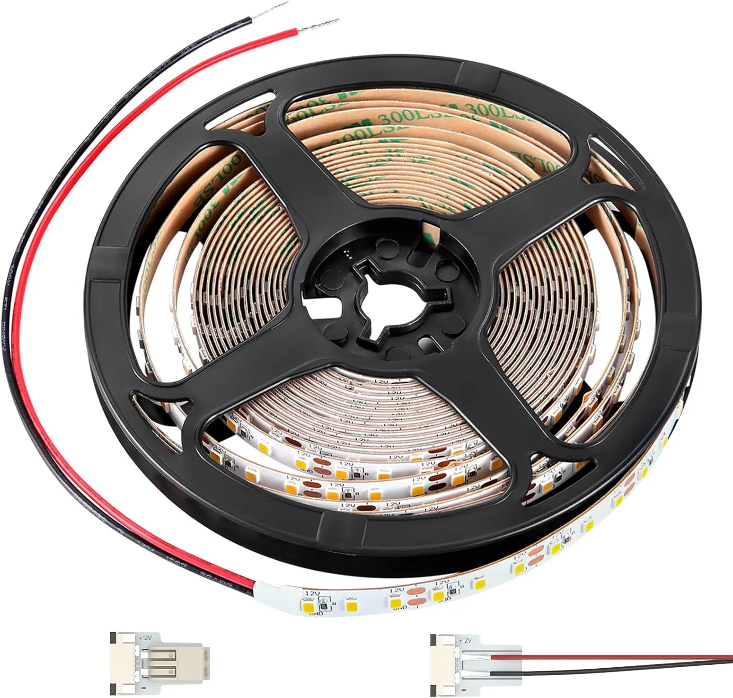 RV Flexible LED Strip Light 12V Dimmable Tape Light 16.4 ft 600 LEDs Width 5/16” for Camper Van Motorhome Truck Trailer Interior Lighting, 2000 Lumen CRI 90  Indoor Only (6500K)