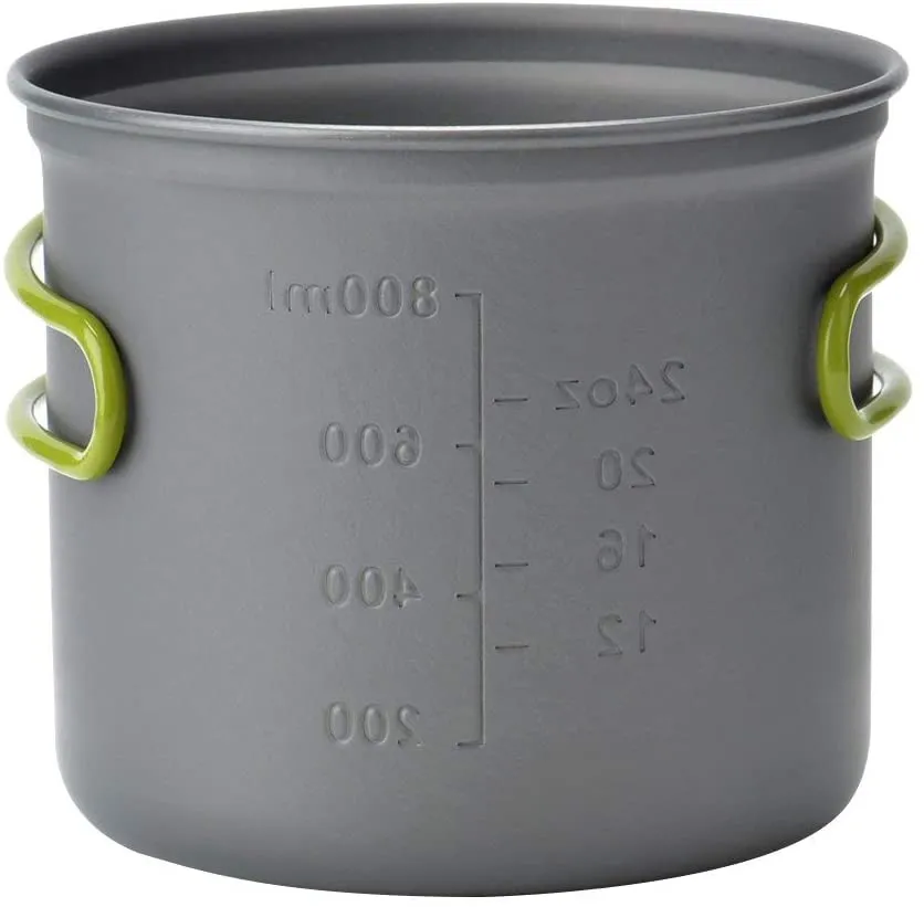 Rynx | wuudi Camping Equipment, Outdoor Camping Pots and Pans Set 2PCS Camping Cookware