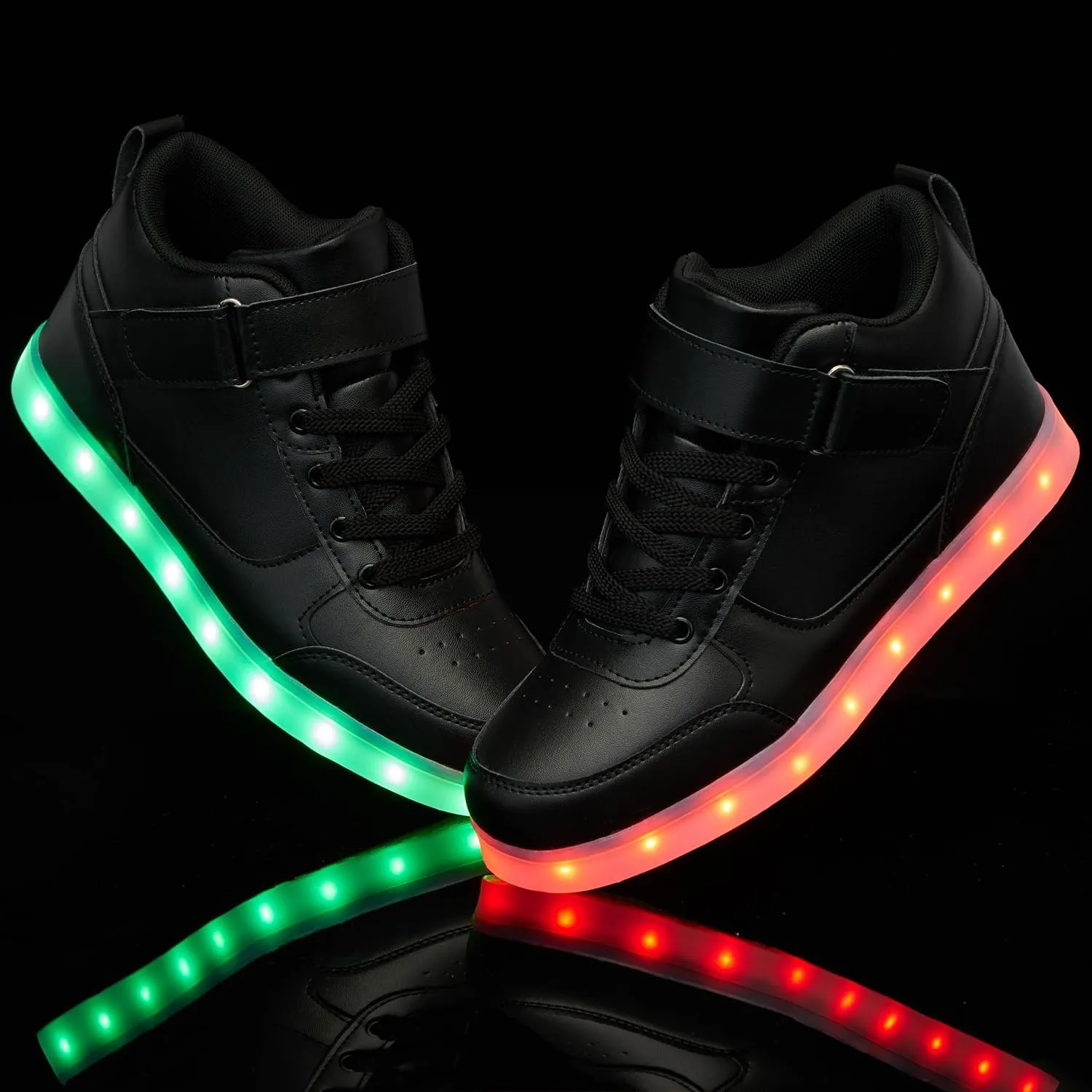SANYES USB Charging Light Up Shoes Sports LED Shoes Dancing Sneakers