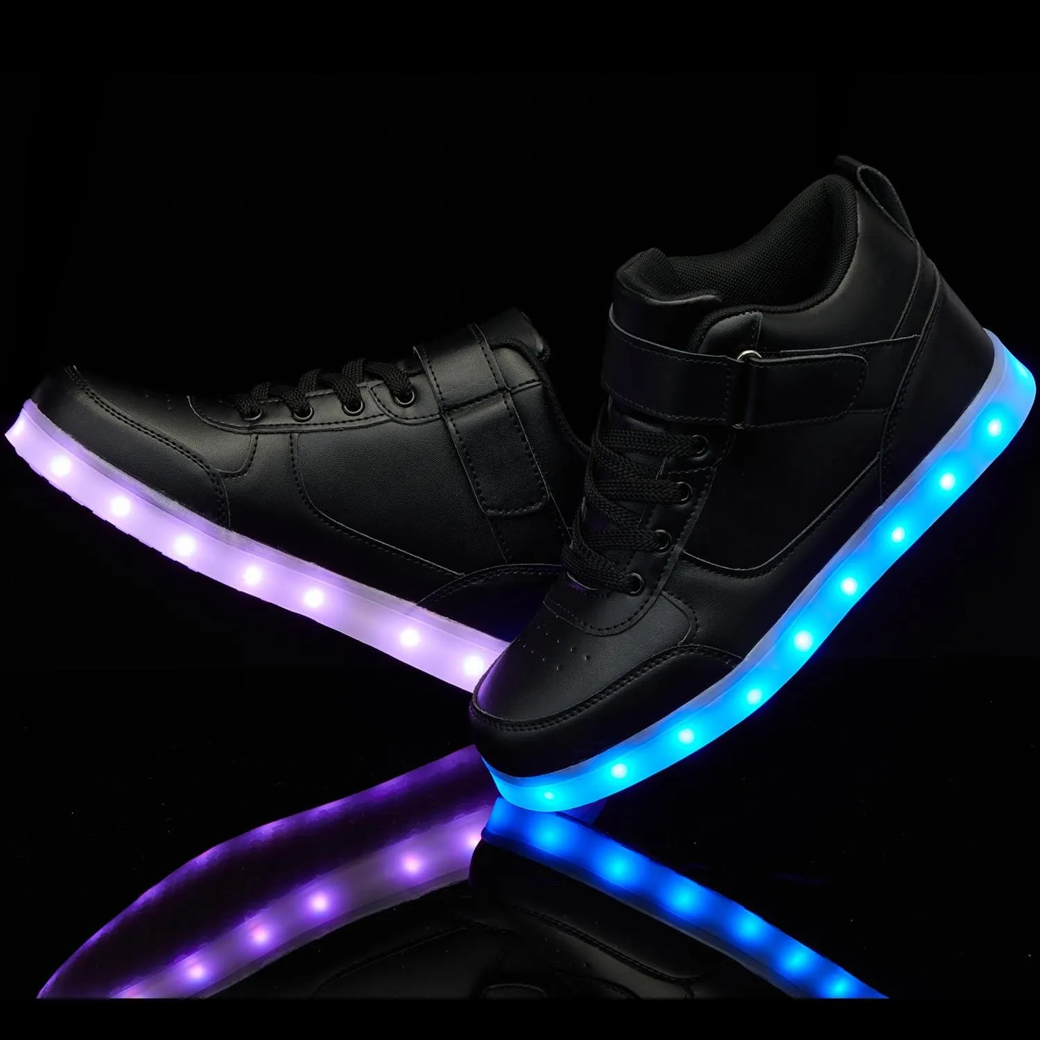 SANYES USB Charging Light Up Shoes Sports LED Shoes Dancing Sneakers