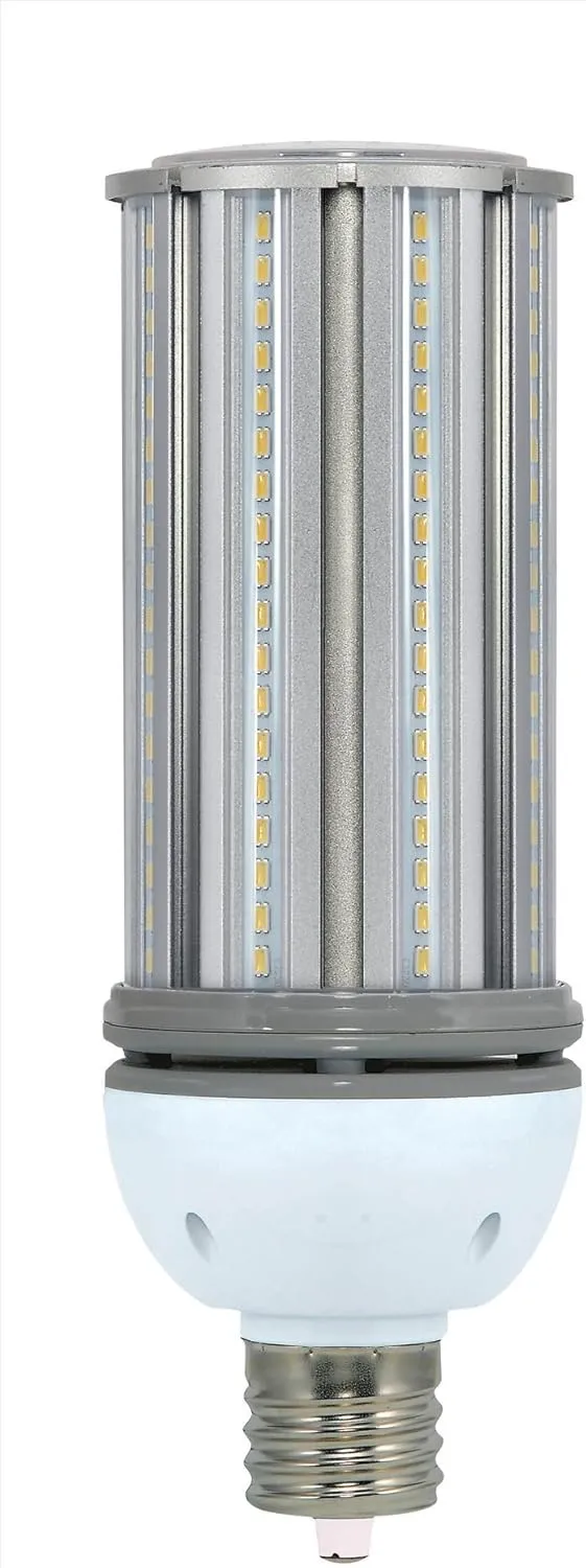 Satco S9394 LED Light Bulb, 54 Watts, For Outdoor and Indoor Use, Mogul Extended Base, Natural Light