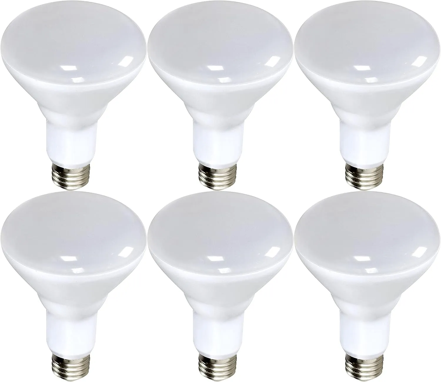 Satco S9622-9.5 W BR30 LED Light Bulb 4000K; 120 Volts (6 LED Light Bulbs)